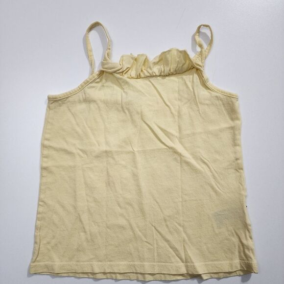 Girls Spaghetti Strap Yellow Tank Top Size 6x FREE w/ $30 Bundle Purchase - Picture 1 of 4
